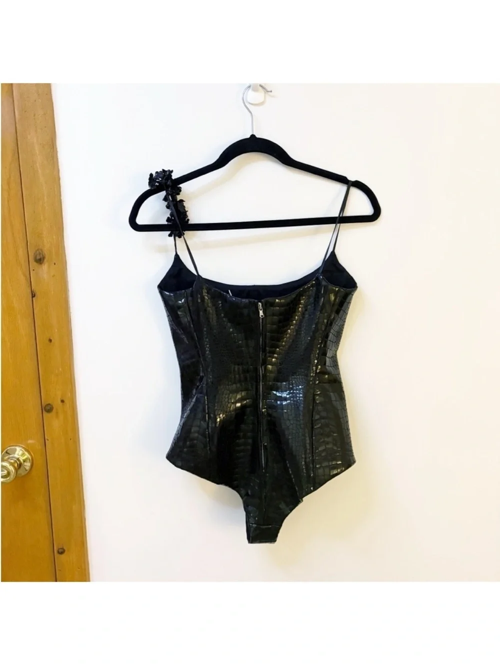 New Tory Burch Faux Croc Bodysuit